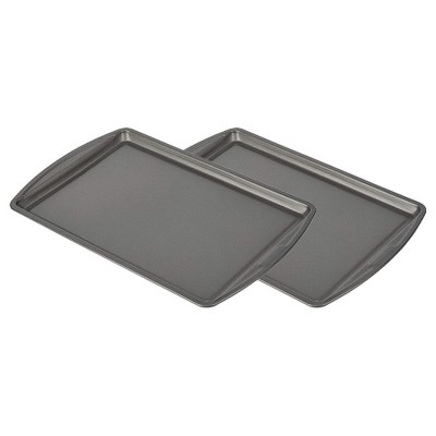 GoodCook B4020 13 by 9 Inch Durable Scratch Resistant Nonstick Steel Cookie Sheet Bakeware Kitchen Pan for Versatile Cooking (2 Pack)