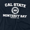 Men's California State University Monterey Bay Official Circle Logo Adult T-Shirt - 2 of 4