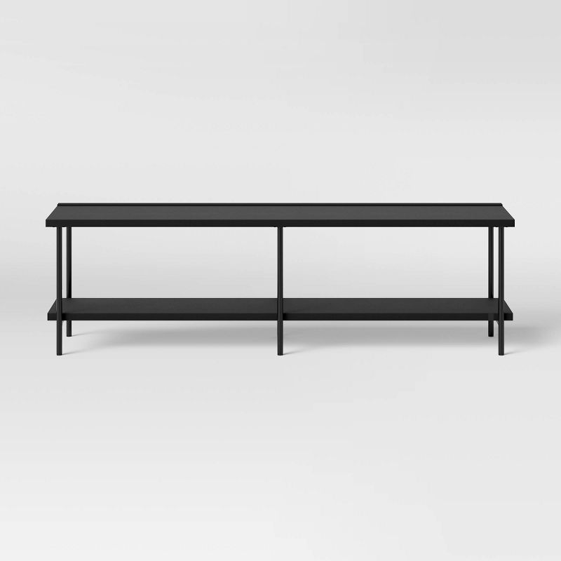 Wood and Metal TV Stand for TVs up to 60" - Room Essentials™, 4 of 16