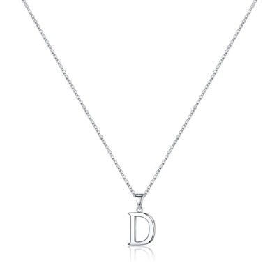 Turandoss S925 Sterling Silver Initial Necklaces for Girls Women, Dainty Initial Jewelry Birthday Gifts