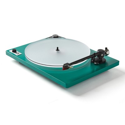 Green Acrylic Belt Drive Turntable with Ortofon Cartridge