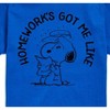 Boys' - Peanuts - Snoopy Homeworks Got Me Like Short Sleeve Graphic T-Shirt - 2 of 4