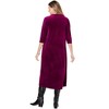 Woman Within Women's Plus Size Pintuck Velour Dress - image 3 of 4