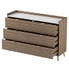 CAVINAS Mid-Century Modern Dresser with 6 Drawers, Storage Cabinet with Gold Legs for Bedroom, Living Room - 3 of 4