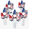 Big Dot of Happiness Patriotic Gnomes - Holiday Gnome Party Centerpiece Sticks - Table Toppers - Set of 15 - 2 of 4