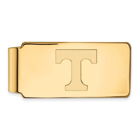 Black Bow Jewelry 14k Yellow Gold Plated Sterling Silver Tennessee Volunteers NCAA Money Clip - image 1 of 3