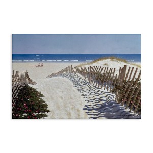 Stupell Industries Fenced Pathway to Beach Canvas Art - 1 of 4
