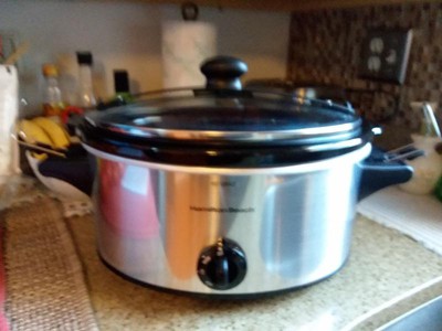 Hamilton Beach 6qt Stay Or Go Slow Cooker Silver - 33262 : Target