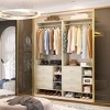 Aheaplus 30'' Freestanding Closet Organizer with Hanging Rods and Drawers, Closet System with Storage Shelves - 2 of 4