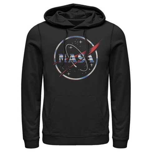 Men s Nasa 80s Space Station Logo Pull Over Hoodie Target