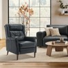 COLAMY Mid-Century Faux Leather Recliner Armchair – Tufted Pushback Lounge Chair for Living Room, Bedroom, or Reading Nook - 3 of 4