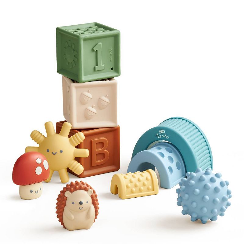 Itzy Ritzy Blocks Stacking Toy - 10pc, 1 of 9
