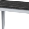 Acme Furniture 64" Lanton Dining Table Marble Antique White Finish - 3 of 4