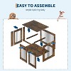 31.5 in Dog Crate, Wooden Pet Crate Furniture with Dual Doors, Large Dog Kennel, Chew-Resistant, Ventilated Pet Cage, Stylish End Table for Home Use - 4 of 4