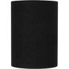Springcrest Set of 2 Cylinder Lamp Shades Black Small 8" Top x 8" Bottom x 11" High Spider with Replacement Harp Finial Fitting - 3 of 4