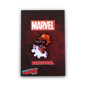 SalesOne LLC Marvel Deadpool Enamel Collector Pin | Official Sheriff Deadpool & Unicorn Pin - 1 of 4