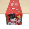 Unique Bargains Christmas Table Runner Polyester Red White 71x14 Inch 1Pc - 4 of 4