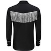 BLUEMING Men's Western Cowboy Fringe Shirt Costume Long Sleeve Casual Hippie Slim Fit Button Down Shirt - 2 of 4