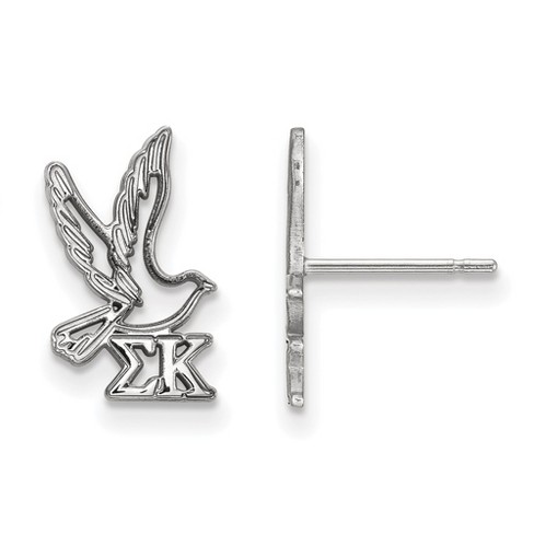 Black Bow Jewelry Sterling Silver Sigma Kappa Greek Life Stud Earring - image 1 of 3