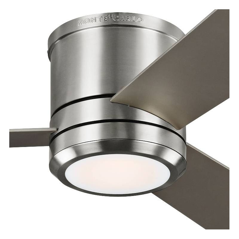 Visual Comfort and Co. 56" Clarity Max Brushed Steel LED Hugger Ceiling Fan with Wall Control, 3 of 5