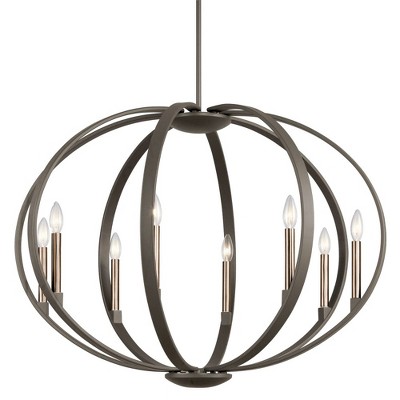 Elata 26.5" 8 Light Chandelier in Classic Pewter