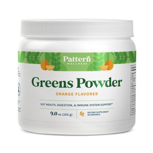 Pattern Wellness Greens Powder - Orange Flavor (9 ounces) - 1 of 4