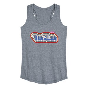 Women's - Barbie - I'm Allen Graphic Racerback Tank - 1 of 4