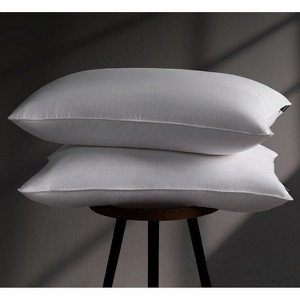 Aghana Digitals Goose Feather Down Pillows Set of 2, Queen Size, 100% Cotton - 1 of 4