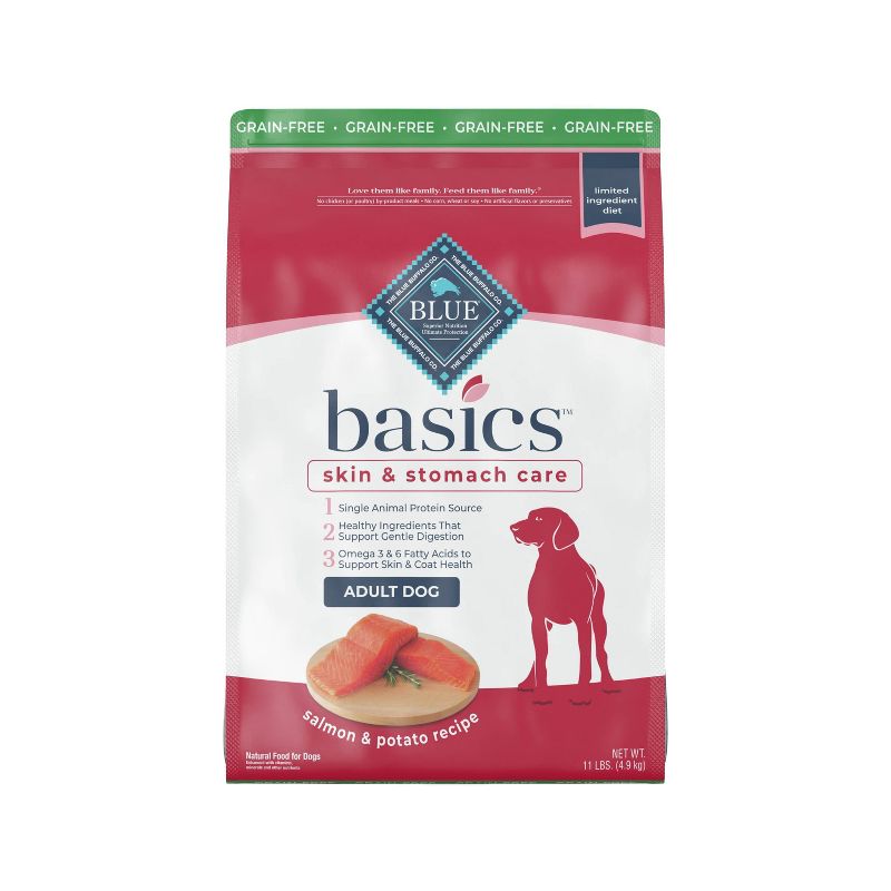 Blue Buffalo Basics Limited Ingredient Diet Grain Free Salmon & Potato Recipe Adult Dry Dog Food, 1 of 13