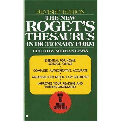 The New Roget's Thesaurus in Dictionary Form - (Paperback)