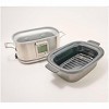 Blue Jean Chef 208oz Digital Multi-Function Nonstick Slow Cooker Refurbished Silver - 3 of 4