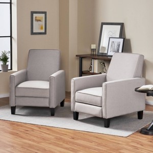Set of 2 Darvis Contemporary Recliners - Christopher Knight Home - 1 of 4