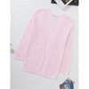 Girls Long Sleeve Cardigan Sweaters Open Front Cable Knit Chunky Cardigans Kids Oversized Cute Outerwear Coat - 3 of 3