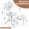 Dolonm Ergonomic Meditation Chair with Lumbar Support, Adjustable Cushion and 360° Swivel Base for Office, Study, and Home Use - 4 of 4