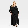 Women's Bishop Long Sleeve Maxi Wrap Dress - Ava & Viv™ - 3 of 3