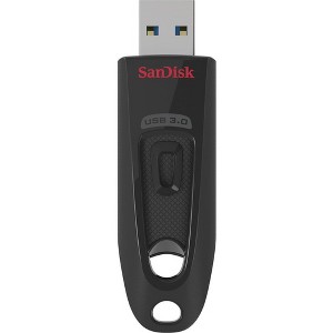 SanDisk 32GB Ultra USB 3.0 Flash Drive - 32 GB - USB 3.0 - Black - 5 Year Warranty - 1 of 1