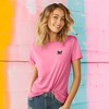 Dalix Butterfly Embroidered Cotton Relaxed Fit Short Sleeve Crewneck Tee Shirt Women - 2 of 4