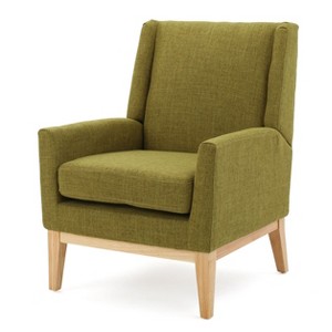 NicBex Accent Chair Mid Century Modern Fabric Armchair with Wood Legs Upholstered Single Sofa Chair for Bedroom,Living Room - 1 of 4
