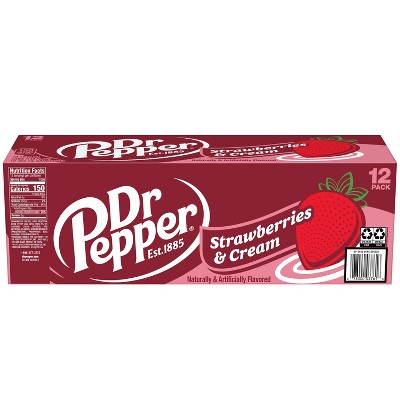 Dr Pepper Strawberries &#38; Cream Soda - 12pk/12 fl oz Cans_4