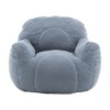 NicBex Bean Bag Chair & Sofa with Memory Foam Filler Fluffy Lazy and Tufted Soft Stuffed Design with Armrest for Dorm, Apartment, Living Room - 4 of 4