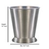 Rosemont Bathroom Wastebasket - Nu Steel: 11" High, Stainless Steel, 6L Capacity, Metallic Pewter Finish - 2 of 4