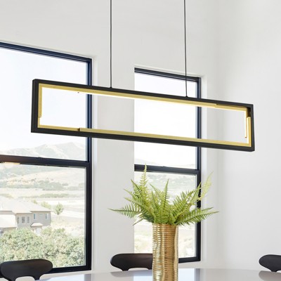 LLHZSY Modern LED  Chandelier Kitchen Island Light for Dining Room- Geometric, W39 2/5"