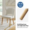 Leticia Mid-century Modern Wingback Dining Chair with Solid Wood Legs Set of 4|ARTFUL LIVING DESIGN - 4 of 4