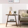 Roundhill Furniture Arona Mid-Century Modern Wood Shelf End Table - 2 of 4