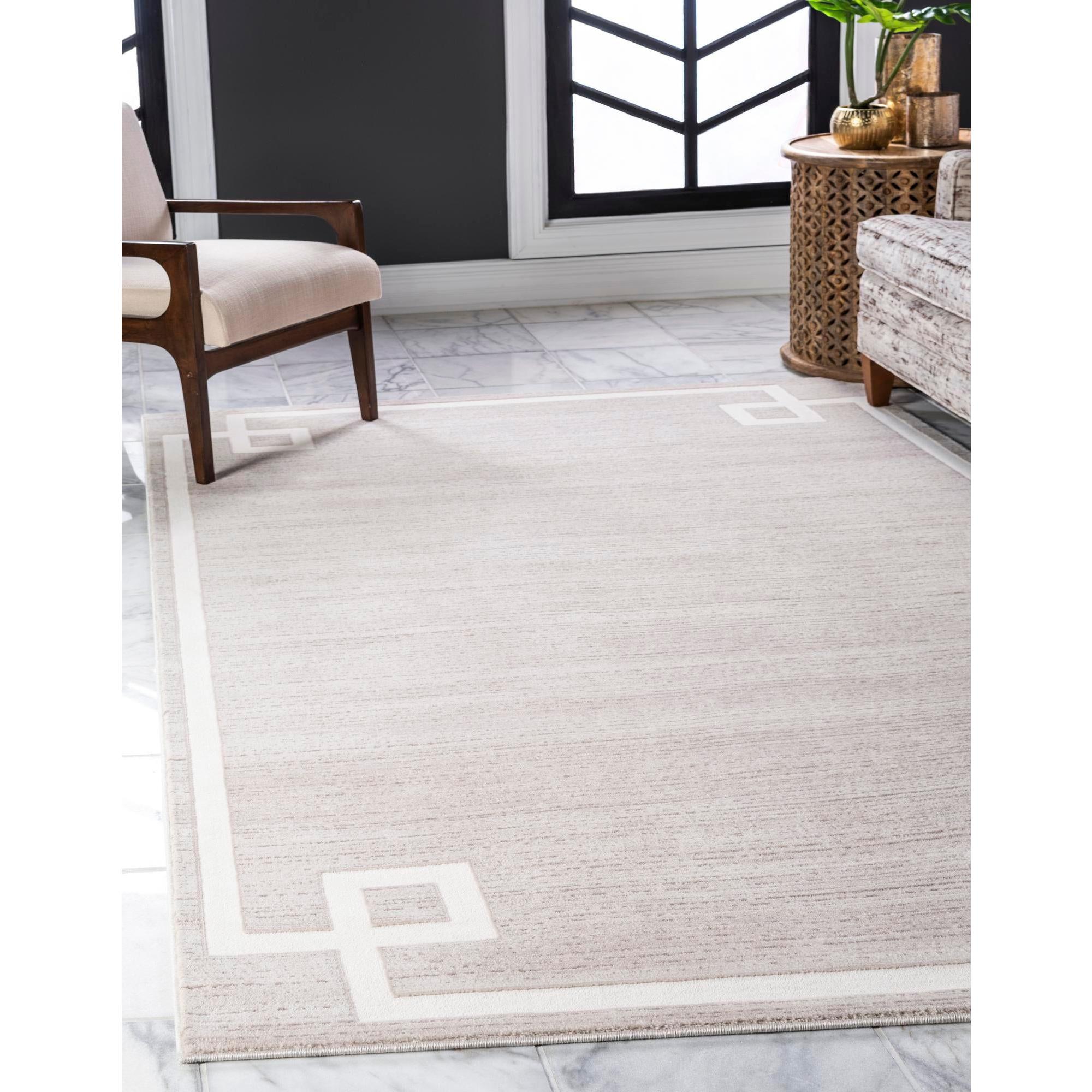 Jill Zarin Uptown Collection Area Rug - Lenox Hill (9' x 12' 2" Rectangle Beige/Ivory)