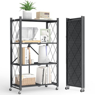 SKONYON Storage Shelves Foldable metal shelves Garage Shelving Units 4-Tier and 5-Tier