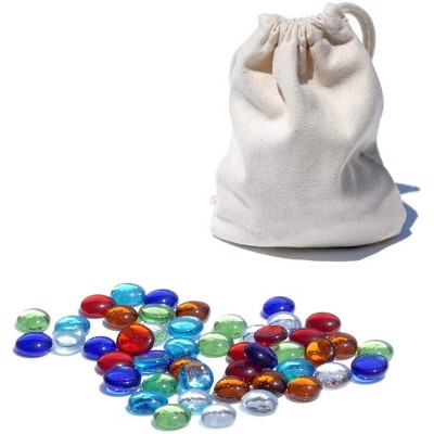 WE Games Replacement Glass Mancala Stones in Assorted Colors