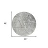 Silver Gray And Taupe Abstract Washable Indoor Outdoor Area Rug - 3 of 4