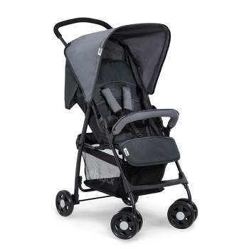 Hauck Sport T13 Lightweight Compact Foldable Baby Stroller Pushchair with Sunproof Canopy, Swiveling and Lockable Front Wheels, Charcoal Stone