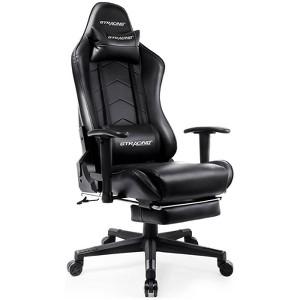 GTRACING Gaming Chair with Footrest Ergonomic Recliner Office Chair with Lumbar Support Black - 1 of 4